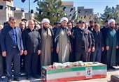 پیکر مطهر شهید نادری در جوار امامزاده عقیل(ع) اسلامشهر آرام گرفت+فیلم