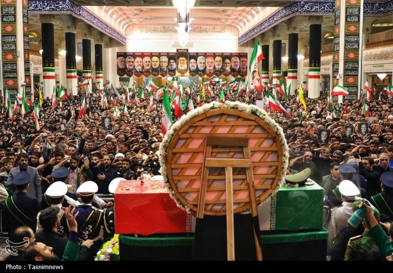 وداع با شهید سپهبد موسوی در حرم بانوی کرامت