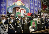 وداع مردم قم با پیکر شهید سپهبد موسوی
