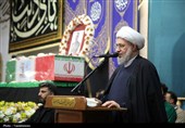 وداع مردم قم با پیکر شهید سپهبد موسوی