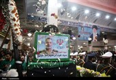 وداع مردم قم با پیکر شهید سپهبد موسوی