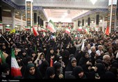 وداع مردم قم با پیکر شهید سپهبد موسوی