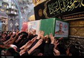 وداع مردم قم با پیکر شهید سپهبد موسوی