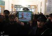 وداع مردم قم با پیکر شهید سپهبد موسوی
