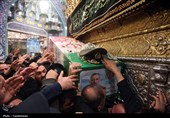 وداع مردم قم با پیکر شهید سپهبد موسوی