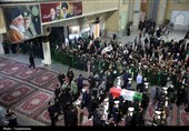 وداع مردم قم با پیکر شهید سپهبد موسوی
