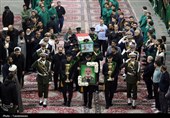 وداع مردم قم با پیکر شهید سپهبد موسوی