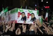 وداع باشکوه مردم کرمان با شهدای اقتدار در میدان کوثر