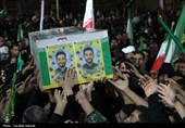 وداع باشکوه مردم کرمان با شهدای اقتدار در میدان کوثر