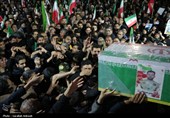وداع باشکوه مردم کرمان با شهدای اقتدار در میدان کوثر