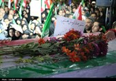 وداع باشکوه مردم کرمان با شهدای اقتدار در میدان کوثر