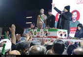 وداع باشکوه مردم کرمان با شهدای اقتدار در میدان کوثر