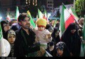 وداع باشکوه مردم کرمان با شهدای اقتدار در میدان کوثر