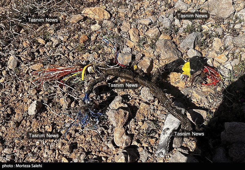 تصاویر اختصاصی تسنیم از انهدام جنگنده  در آسمان مرکزی ایران