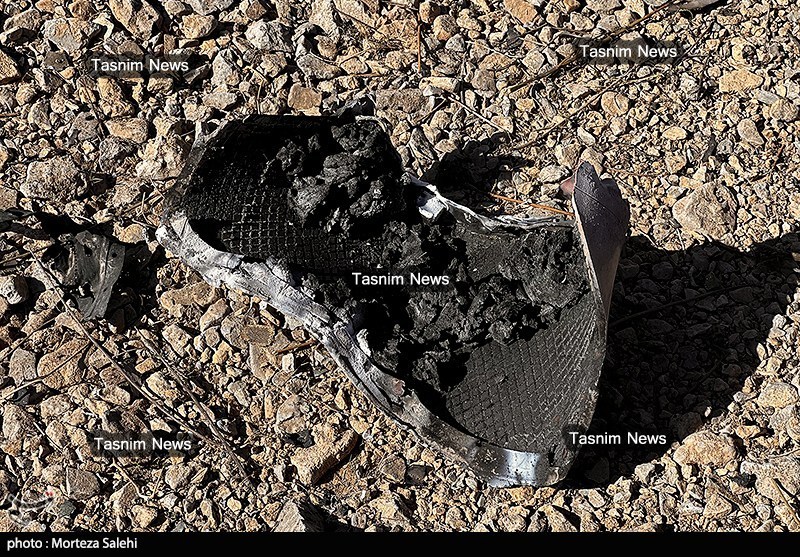 تصاویر اختصاصی تسنیم از انهدام جنگنده  در آسمان مرکزی ایران