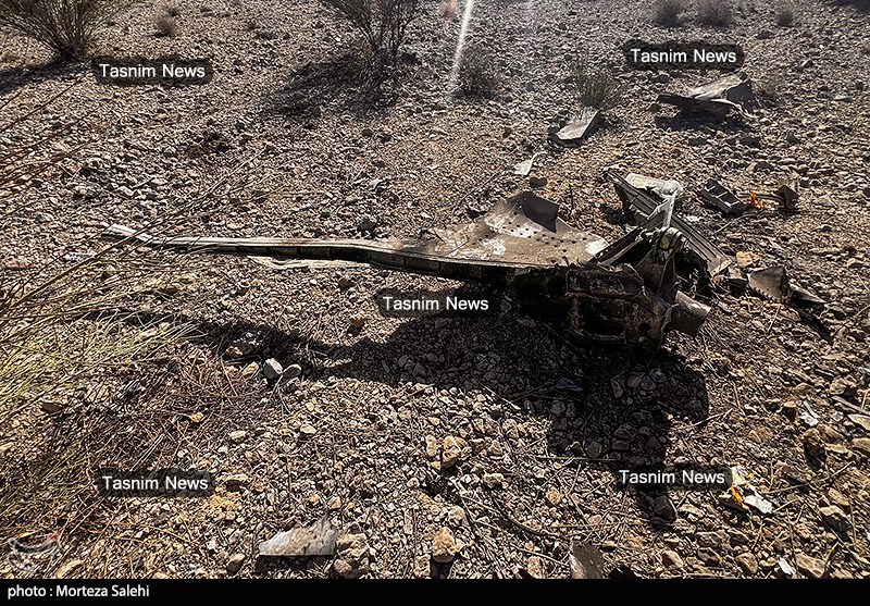 تصاویر اختصاصی تسنیم از انهدام جنگنده  در آسمان مرکزی ایران