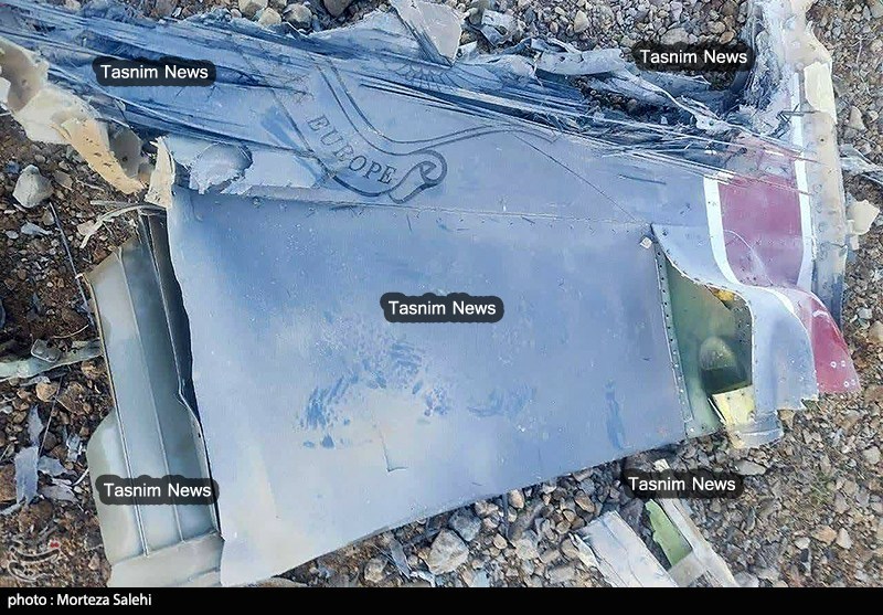 تصاویر اختصاصی تسنیم از انهدام جنگنده  در آسمان مرکزی ایران