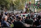 تشییع پیکر شهید مصطفی کوزئی در اندوهجرد