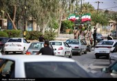 تشییع پیکر شهید مصطفی کوزئی در اندوهجرد