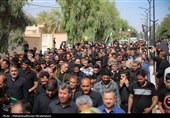 تشییع پیکر شهید مصطفی کوزئی در اندوهجرد
