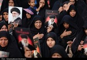 تشییع پیکر شهید مصطفی کوزئی در اندوهجرد