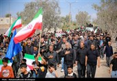 تشییع پیکر شهید مصطفی کوزئی در اندوهجرد