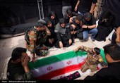 تشییع پیکر شهید مصطفی کوزئی در اندوهجرد