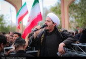تشییع پیکر شهید مصطفی کوزئی در اندوهجرد
