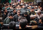 تشییع پیکر شهید مصطفی کوزئی در اندوهجرد