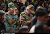 تشییع پیکر شهید مصطفی کوزئی در اندوهجرد