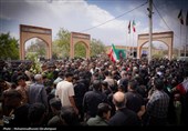 تشییع پیکر شهید مصطفی کوزئی در اندوهجرد