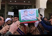 تشییع پیکر شهدای حملات آمریکایی صهیونی در زنجان
