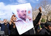 تشییع پیکر شهدای حملات آمریکایی صهیونی در زنجان