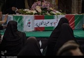 تشییع باشکوه شهید سیدعلیرضا شکاری‌پور در کاشان