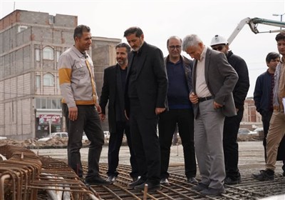 تداوم عملیات عمرانی بازار خشکبار اردبیل