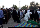 حضور نماینده ولی فقیه در هرمزگان در گلزار شهدای دانش‌آموز میناب