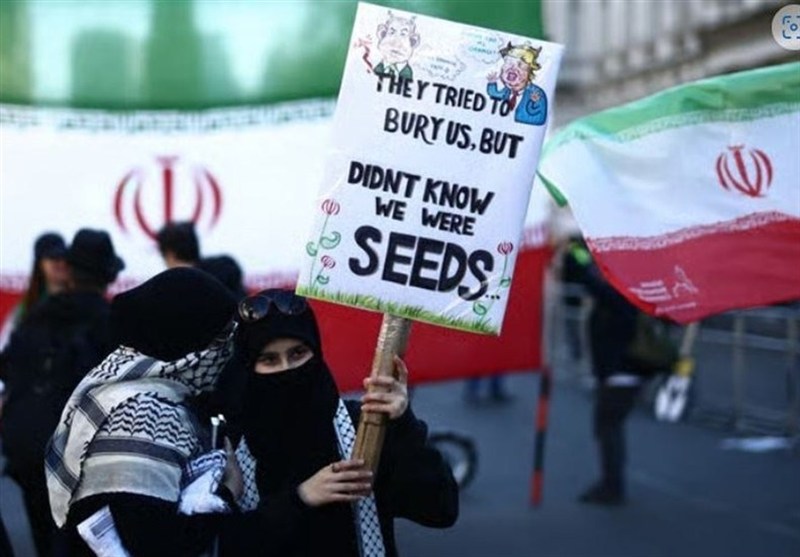 Brave Iranians in London Rally in Defiance of Restrictions to Express Support for Armed Forces