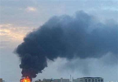 حمله به پالایشگاهی در بحرین و وقوع آتش سوزی در آن