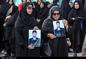 تشییع و تدفین پیکر پاسدار شهید مرتضی وفاپور در گلزار شهدای لارستان