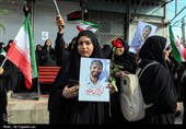 تشییع و تدفین پیکر پاسدار شهید مرتضی وفاپور در گلزار شهدای لارستان