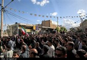 تشییع و تدفین پیکر پاسدار شهید مرتضی وفاپور در گلزار شهدای لارستان