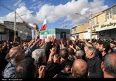 تشییع و تدفین پیکر پاسدار شهید مرتضی وفاپور در گلزار شهدای لارستان