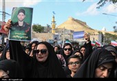 تشییع و تدفین پیکر پاسدار شهید مرتضی وفاپور در گلزار شهدای لارستان