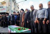 تشییع و تدفین پیکر پاسدار شهید مرتضی وفاپور در گلزار شهدای لارستان