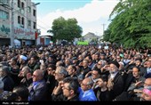 تشییع و تدفین پیکر پاسدار شهید مرتضی وفاپور در گلزار شهدای لارستان