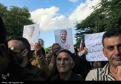 تشییع و تدفین پیکر پاسدار شهید مرتضی وفاپور در گلزار شهدای لارستان