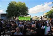 تشییع و تدفین پیکر پاسدار شهید مرتضی وفاپور در گلزار شهدای لارستان