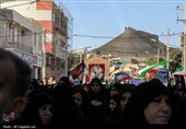 تشییع و تدفین پیکر پاسدار شهید مرتضی وفاپور در گلزار شهدای لارستان