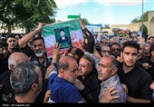 تشییع و تدفین پیکر پاسدار شهید مرتضی وفاپور در گلزار شهدای لارستان