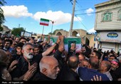 تشییع و تدفین پیکر پاسدار شهید مرتضی وفاپور در گلزار شهدای لارستان